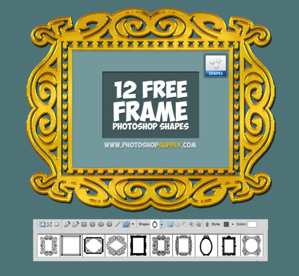 adobe photoshop frame shapes free download