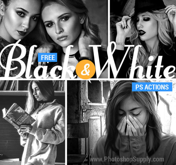 black and white action photoshop download