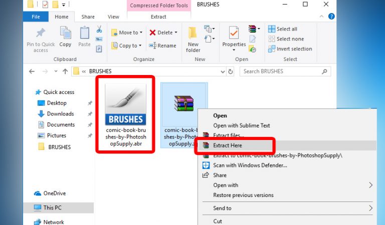 install abr file photoshop