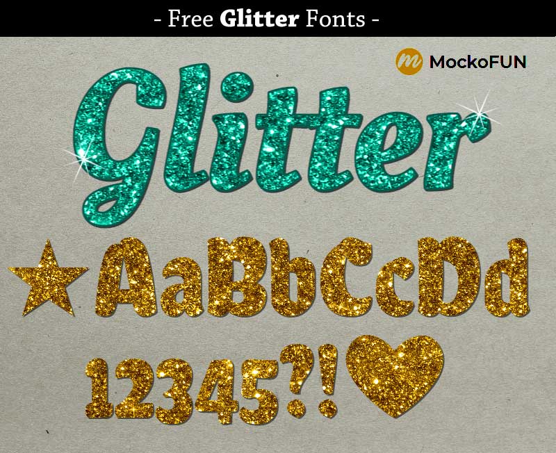 glitter font photoshop free download