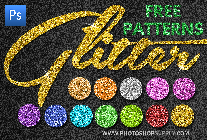 glitter styles photoshop free download