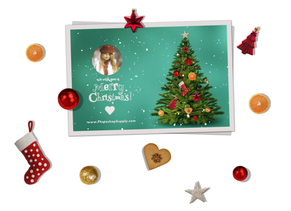 Christmas Card Templates For Photoshop - Photoshop Supply