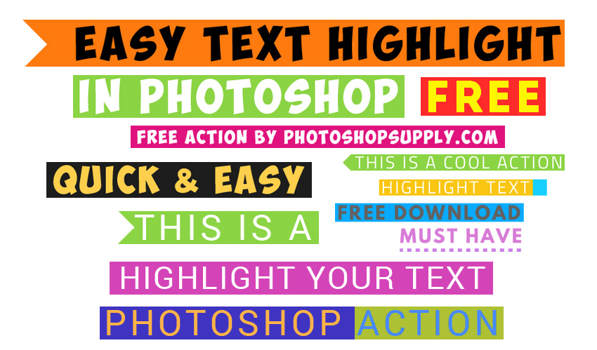  FREE Highlight Text In Photoshop Photoshop Supply