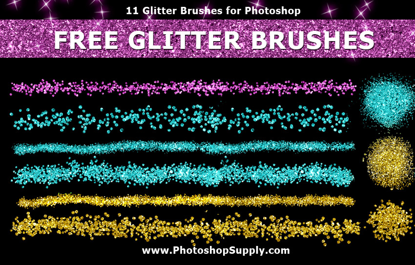 glitter brush photoshop free download