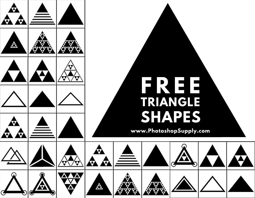 photoshop triangle shape download