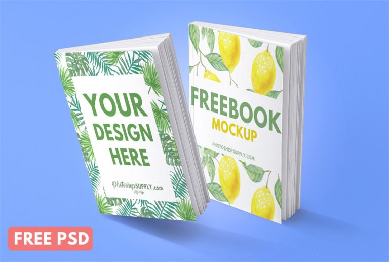 Download (FREE) Book Mockup 2019 - Photoshop Supply