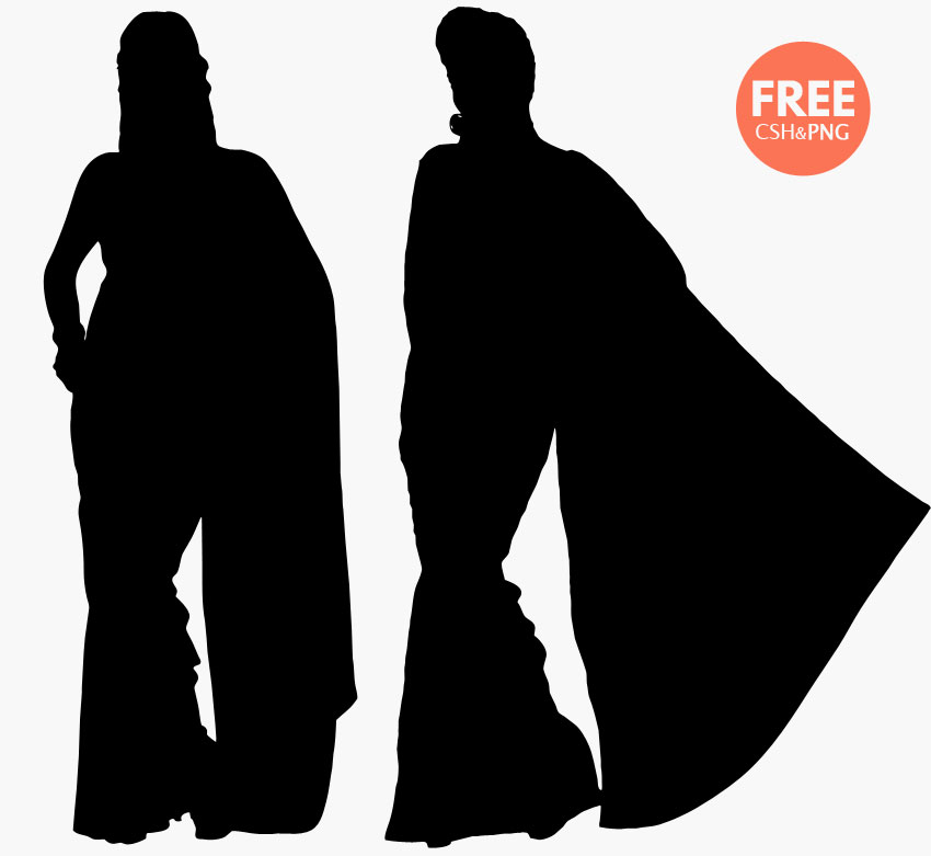 Woman Saree Silhouette Vector Images (81)