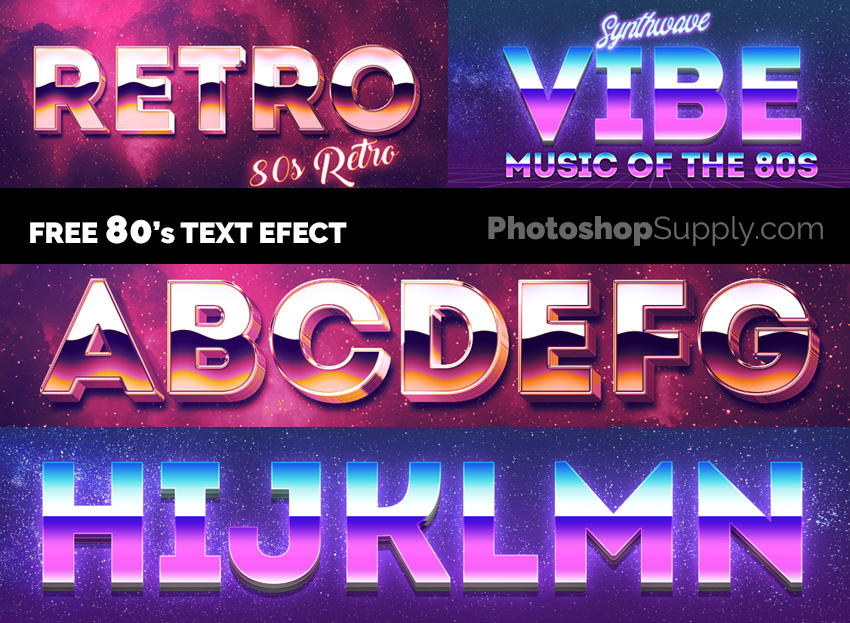 Download Free Free 80s Font Psd File Photoshop Supply