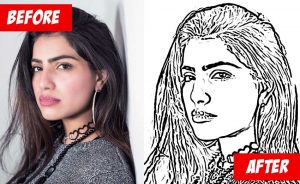 [FREE ] Line Art Photoshop Tutorial & Action