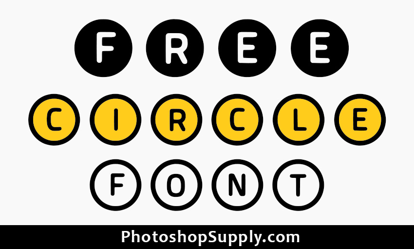 free-circle-font-photoshop-supply