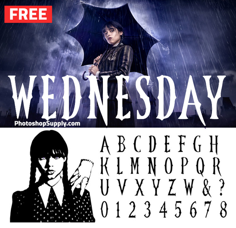 W - Wednesday Svg, Nevermore Svg, Addams Family Svg